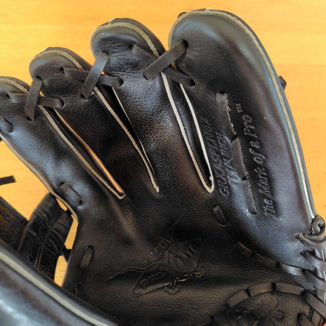 Rawlings 軟式内野用グローブ 黒　ジュニア　中古美品