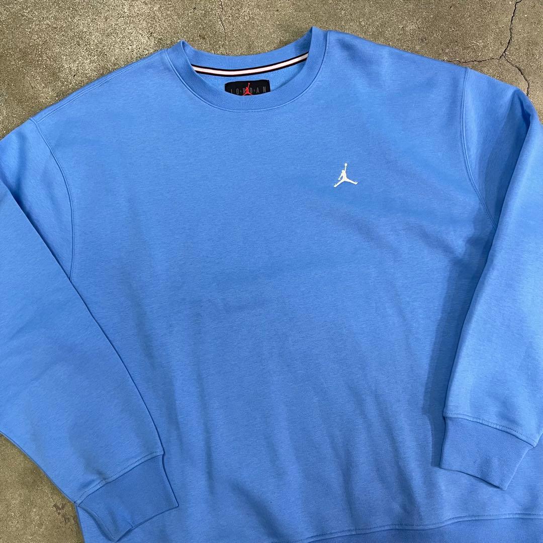 ナイキ ジョーダン ブルックリン フリース L/S クルー スウェット 水色