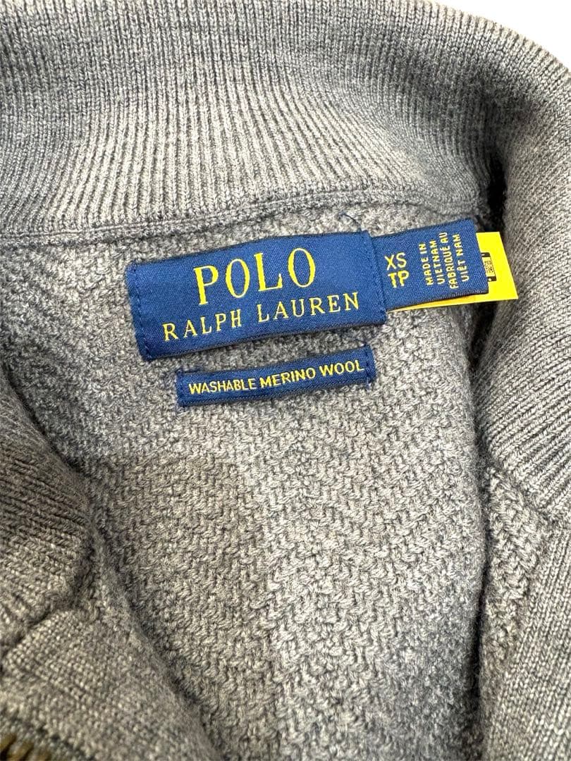 極美品　ポロラルフローレン　ウォッシャブル　ウール　ドライバーズ　フルジップ