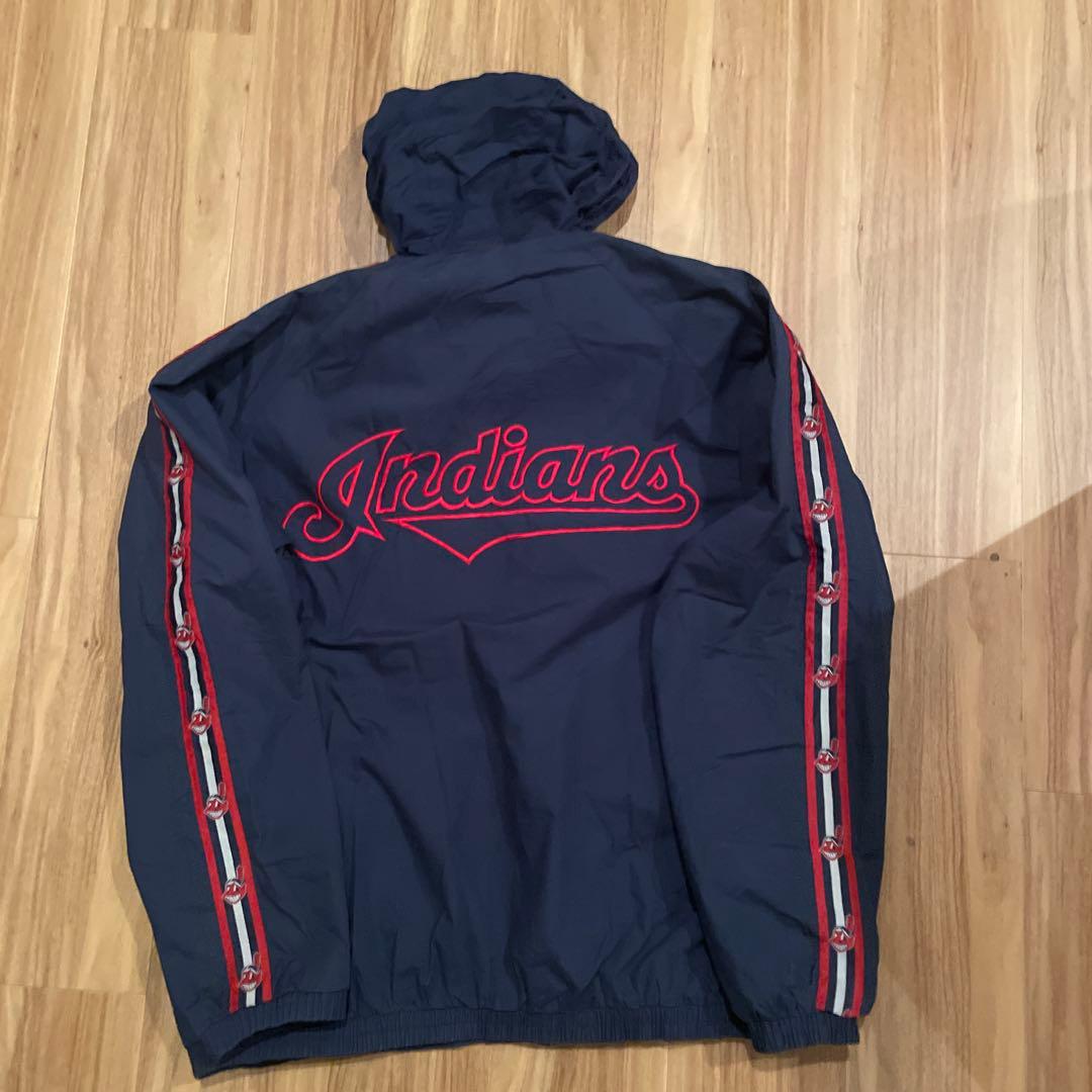 インディアンス　 ナイロンジャケット proplayer製　XL ワフー酋長