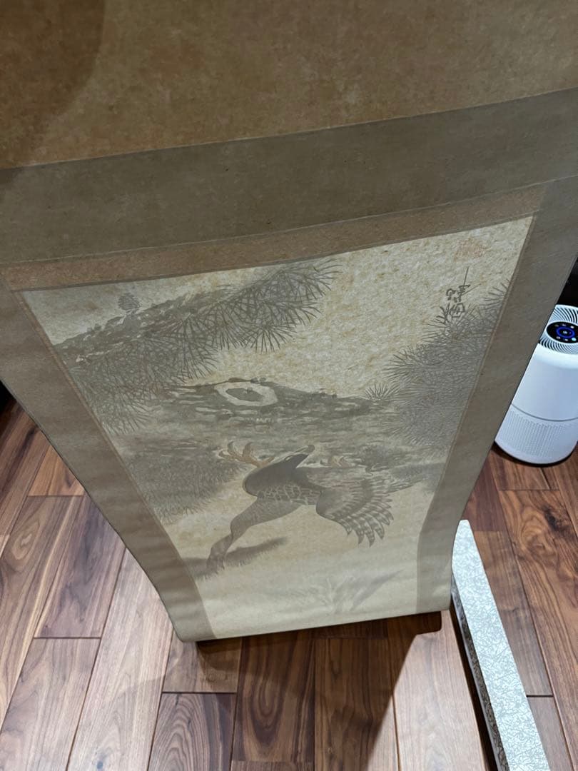 栖峰 【富士鷹】掛け軸