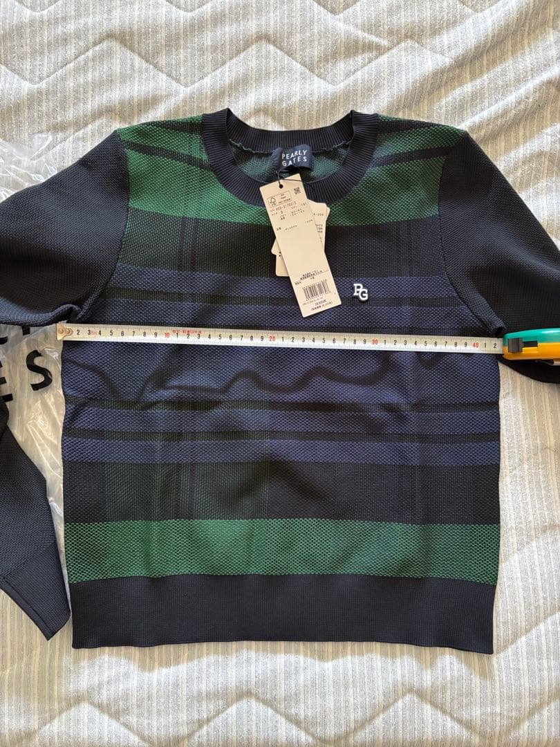 PEARLY GATES パーリーゲイツ　クルーネックニットプルオーバー