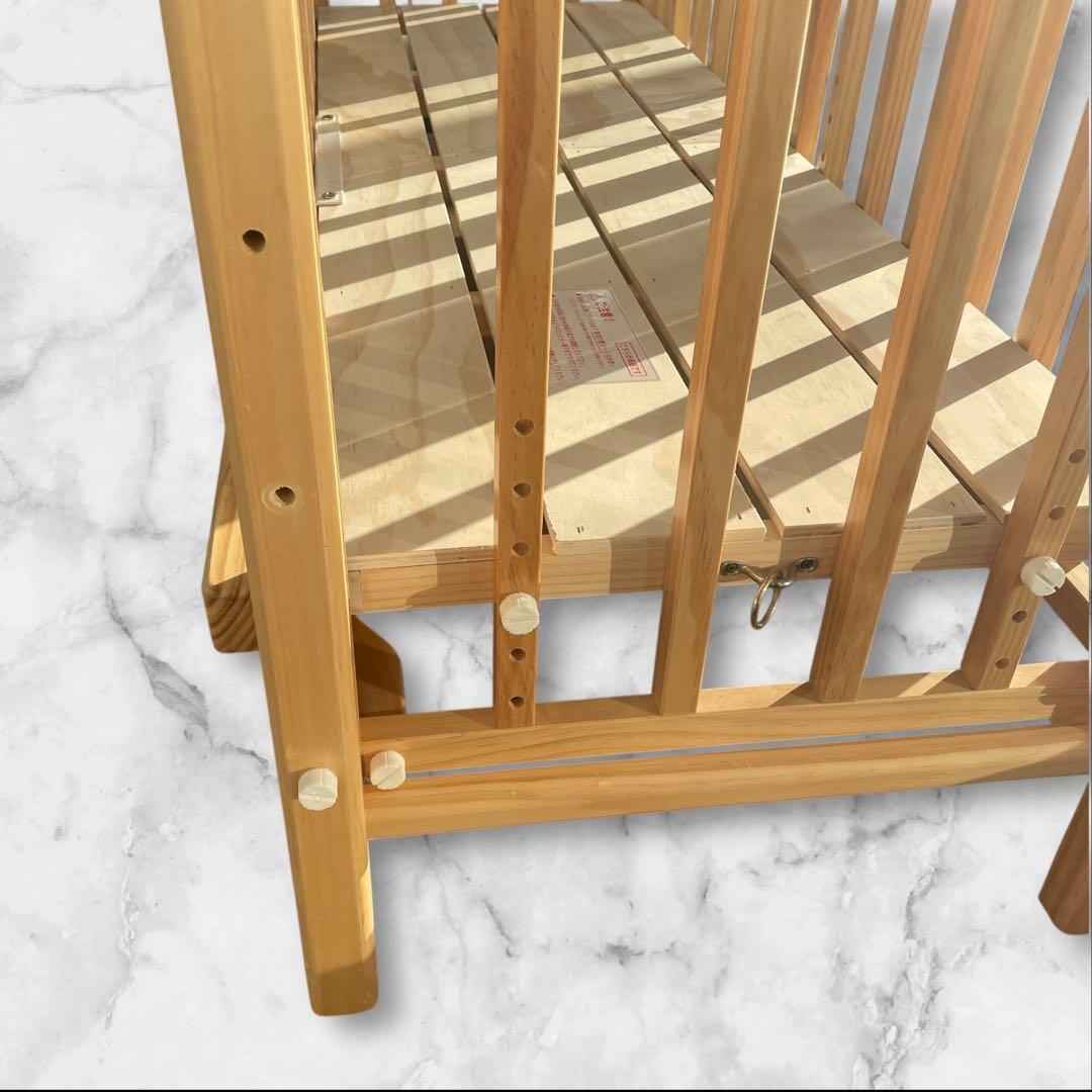 そいねーるⅢ ベビーベッド ナチュラル 大和屋 添い寝 ベルト付き