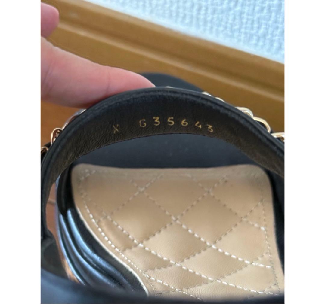 CHANEL ウェッジソールサンダル