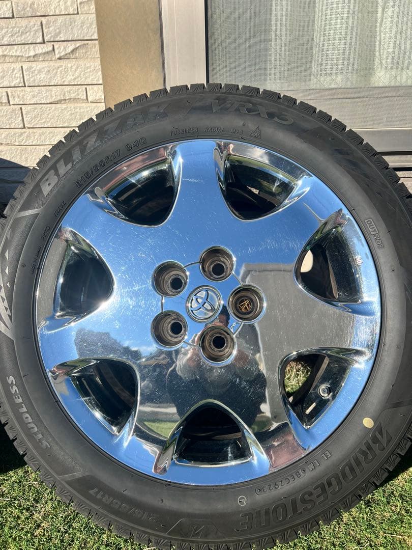 538様30セルシオ 純正オプション メッキホイール215/55R17