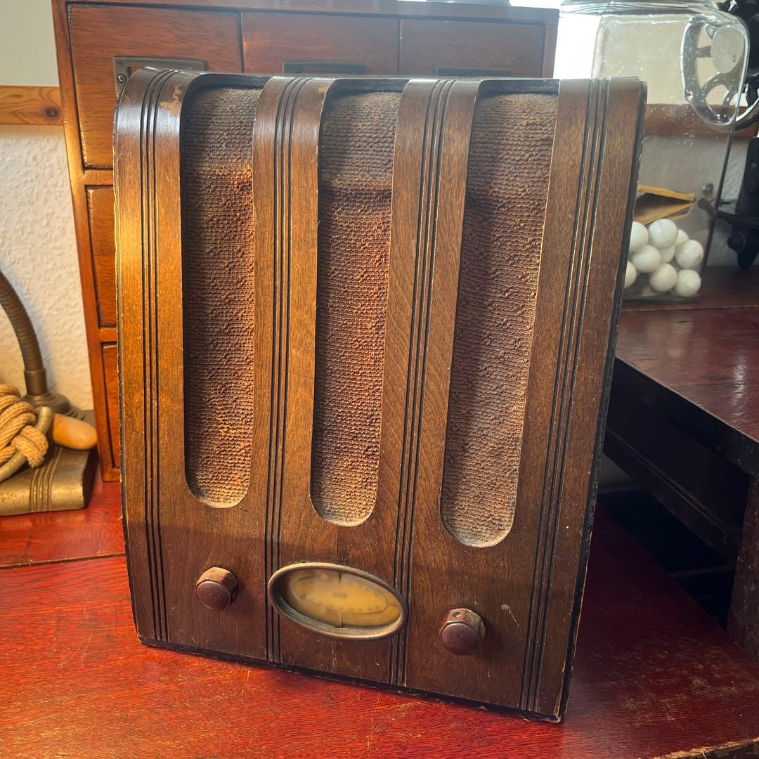 昭和レトロ アンティーク 古道具 真空管ラジオ SHARP 戦前期 ジャンク