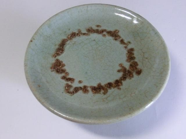 杯台■李朝後期 祭器壷 中国古玩 貫入青磁 馬上杯 酒杯台 時代物 骨董■