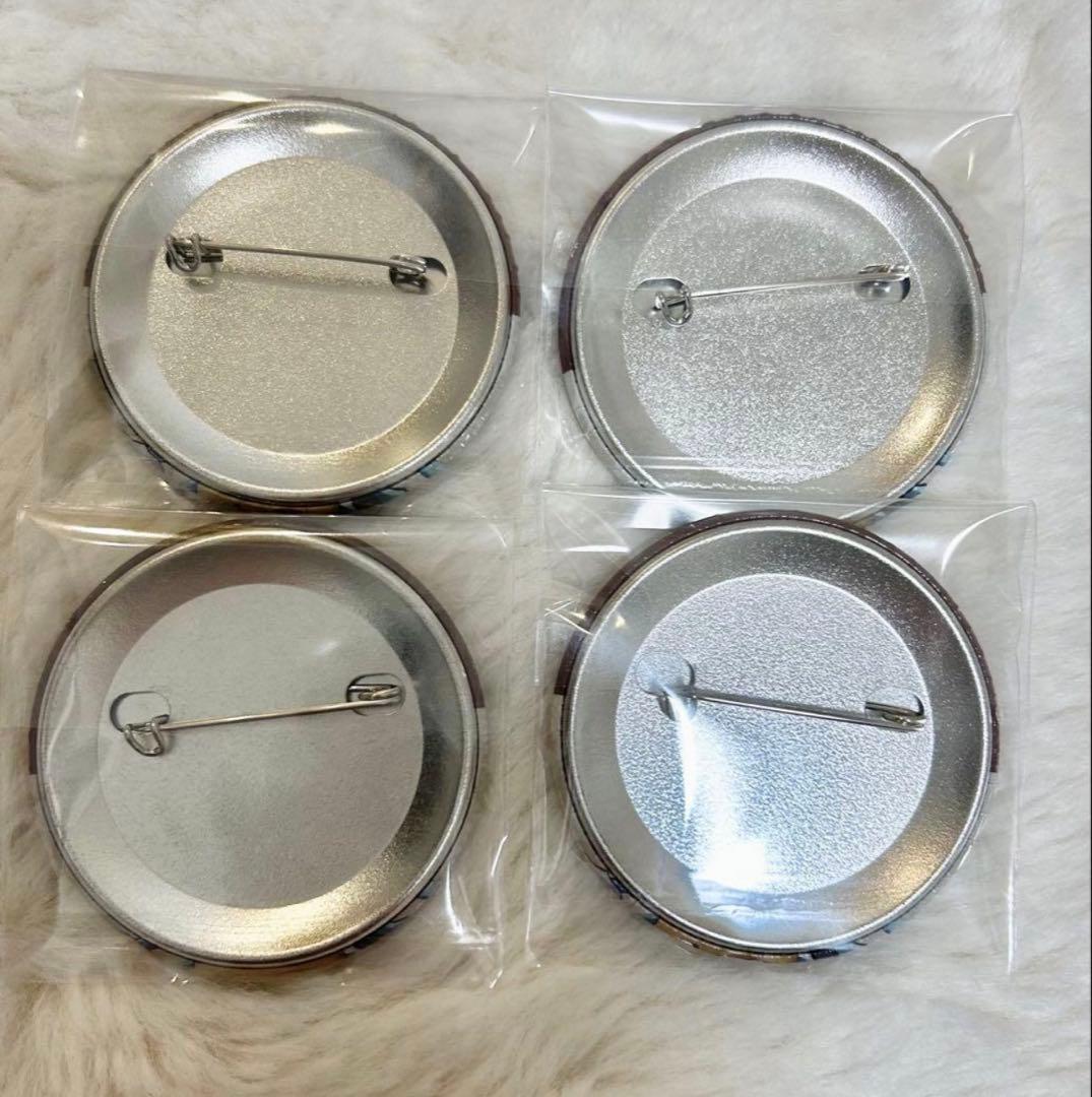 鬼滅の刃 時透無一郎 純喫茶 AGF 2024 缶バッジ 引き 4点 まとめ売り