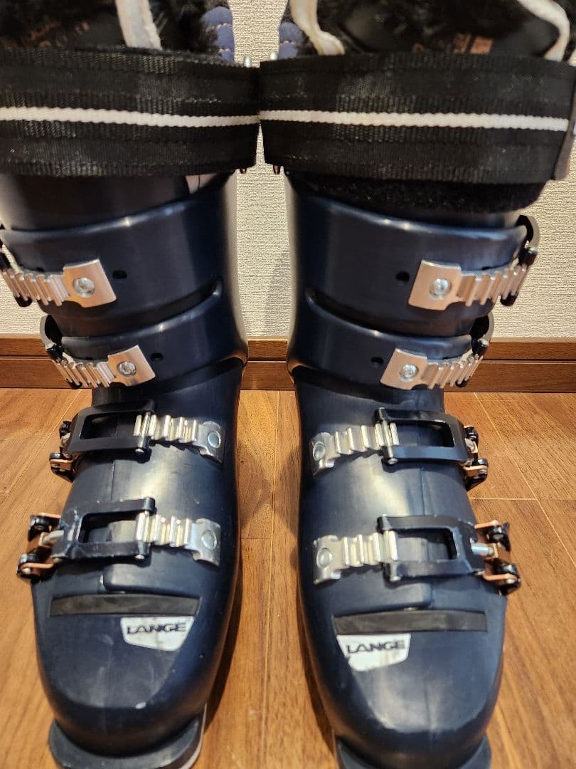 LANGE ネイビースキーブーツ24-24.5 ケース付き