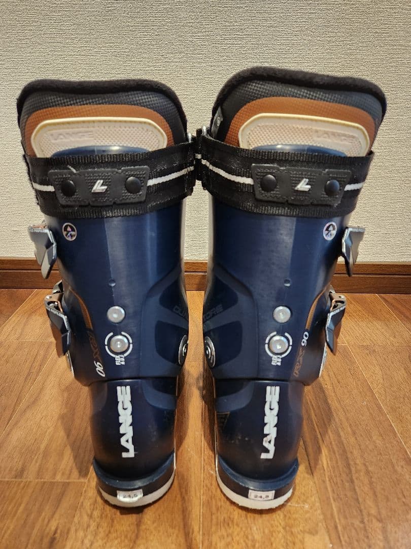 LANGE ネイビースキーブーツ24-24.5 ケース付き