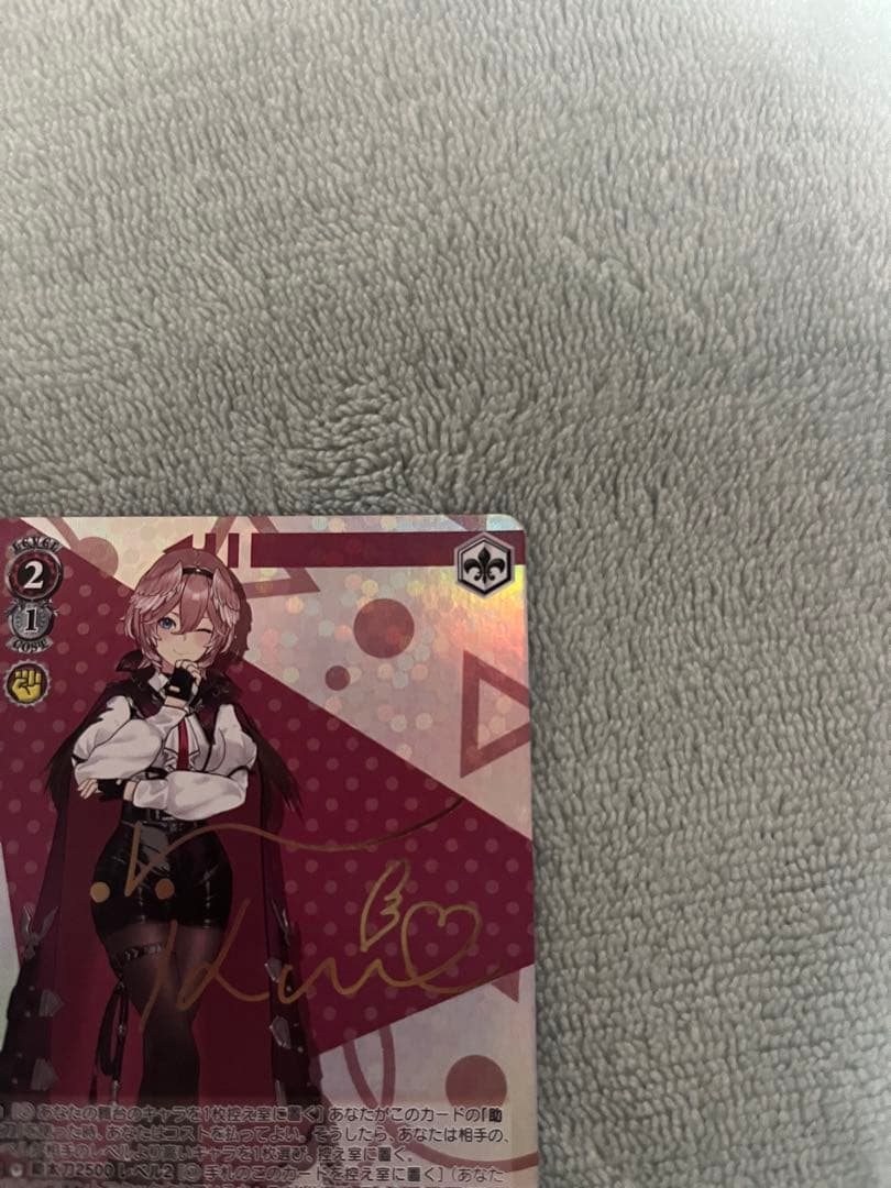 ヴァイスシュヴァルツ ホロライブ 百鬼あやめ 鷹嶺ルイ sp サイン おにかん