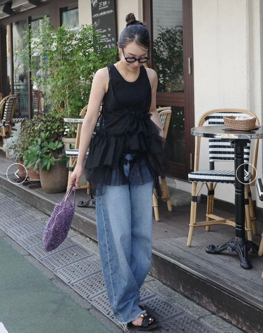 最終値下げ❗️styling/フリルチュール2WAYトップス