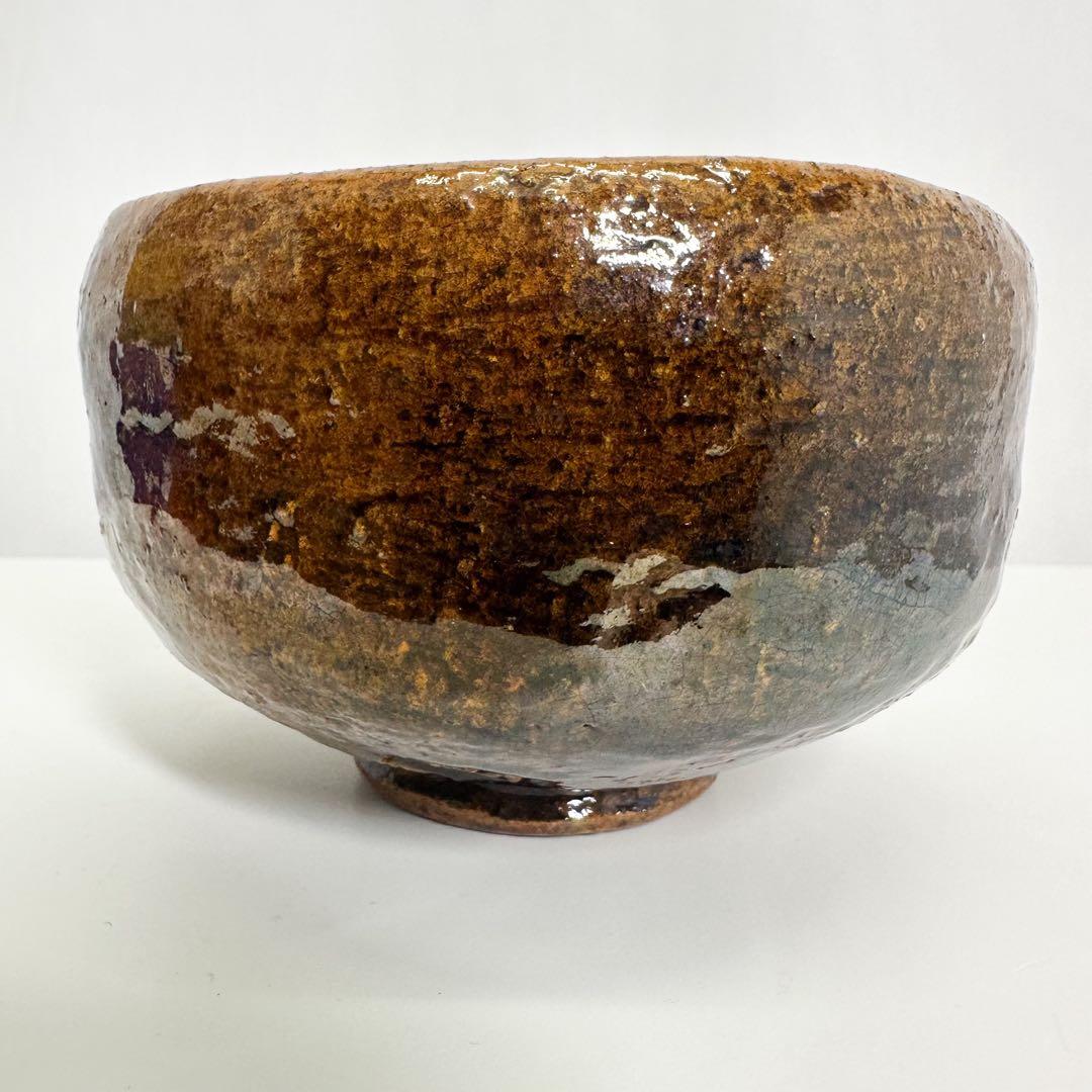 美品 九代 大樋長左衛門作 飴釉 茶碗 大樋焼 高級茶道具 金沢