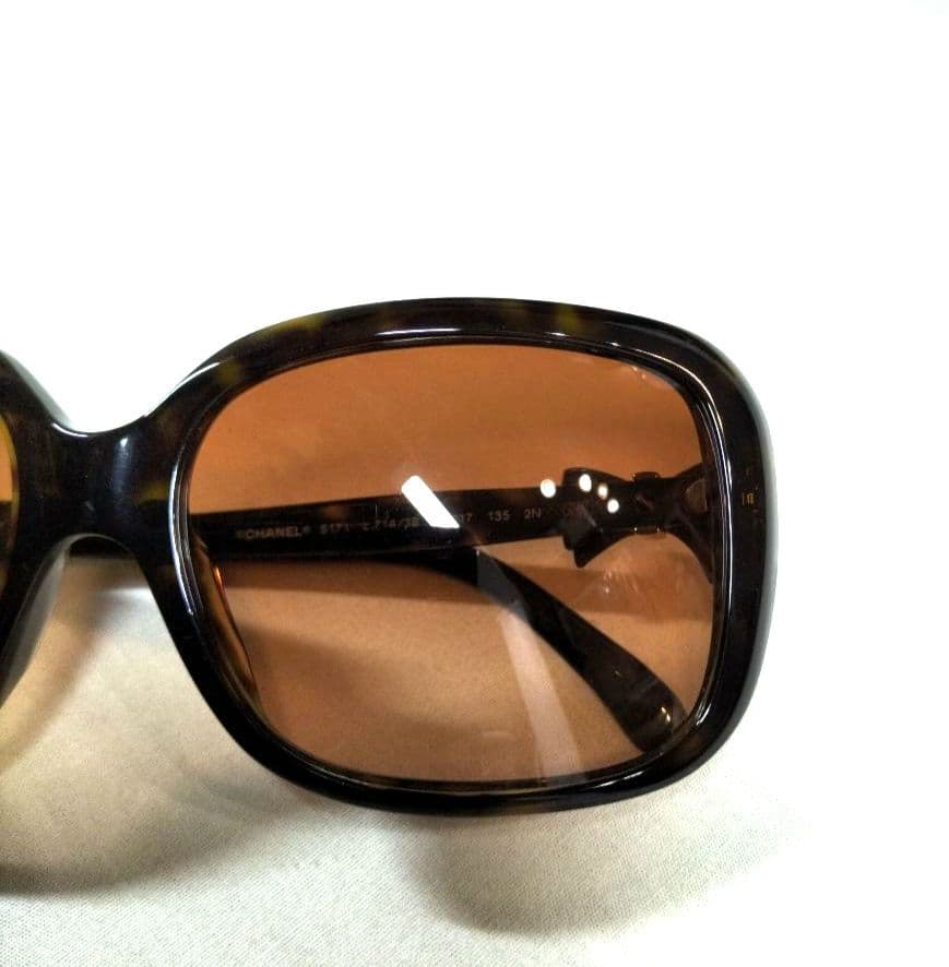 良品 CHANEL シャネル 5171 サングラス サイドリボン レディース