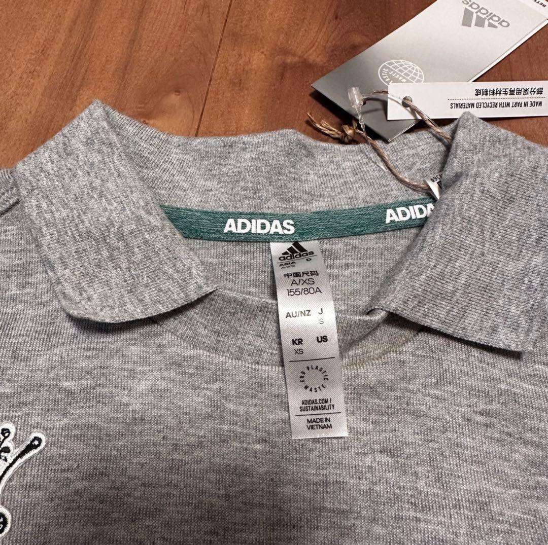 長袖ポロシャツ　プライムニット プリーツスカート　グレー　サイズS 春秋　新品