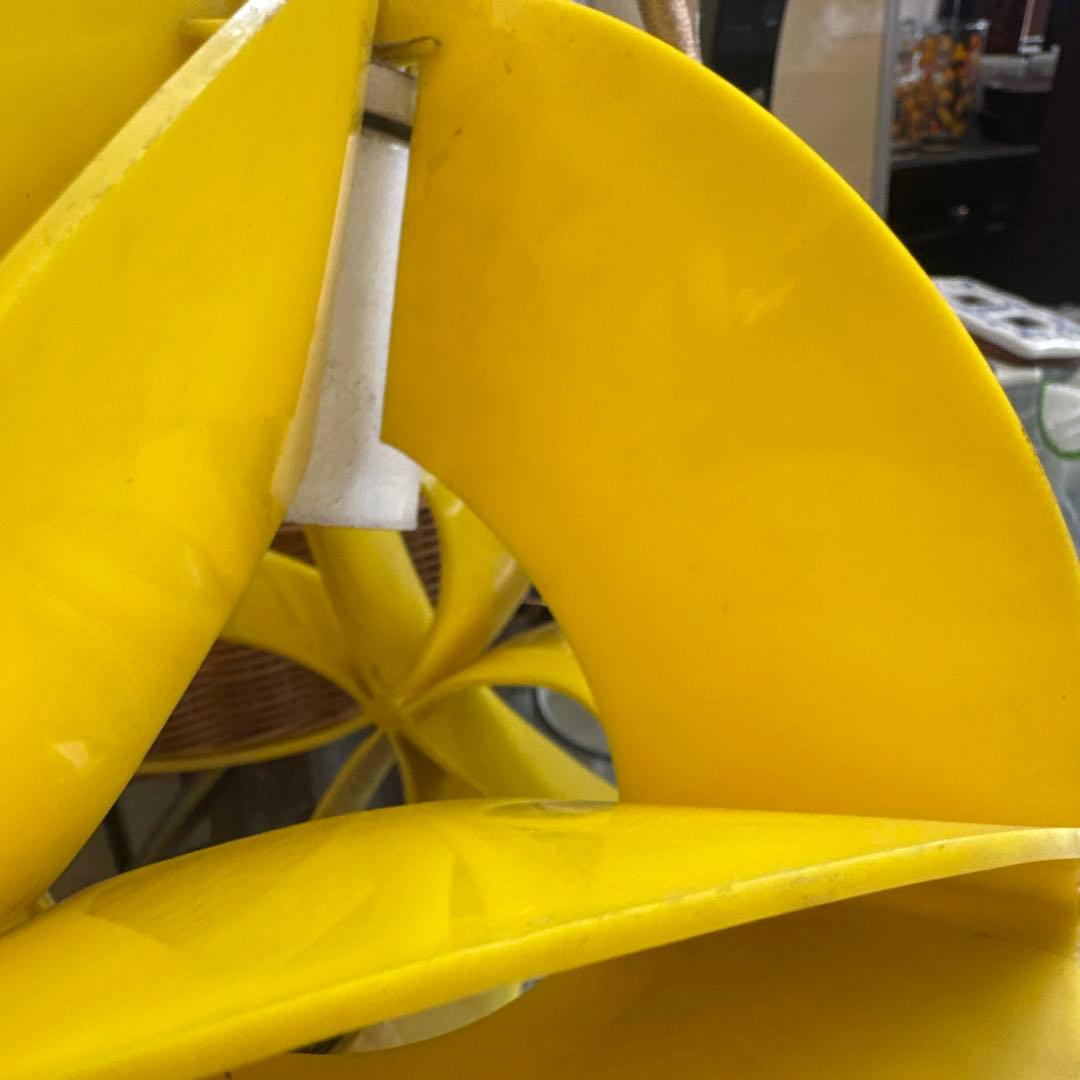 昭和レトロ　イエローペンダントライト モダンデザイン