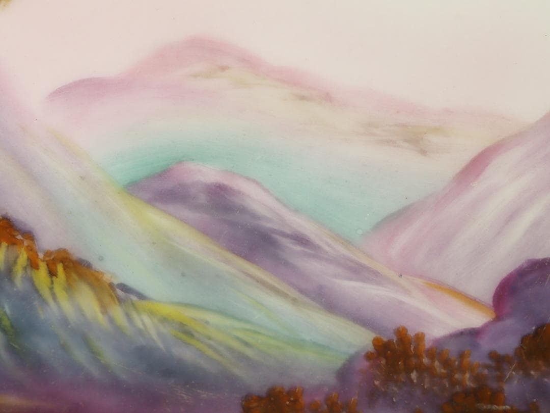 オールドノリタケ 金盛上湖畔白鳥風景 ボウル 29cm 飾り皿