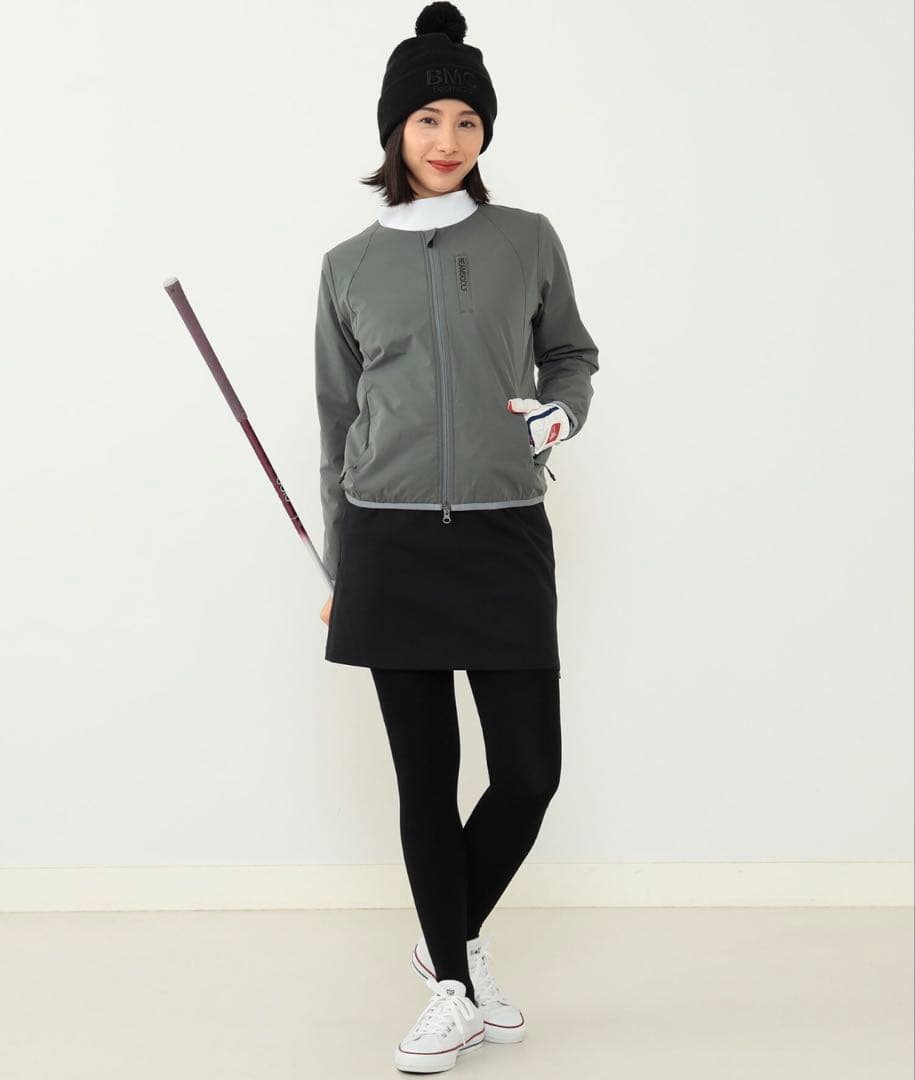 BEAMSGOLF ノーカラー ブルゾン S