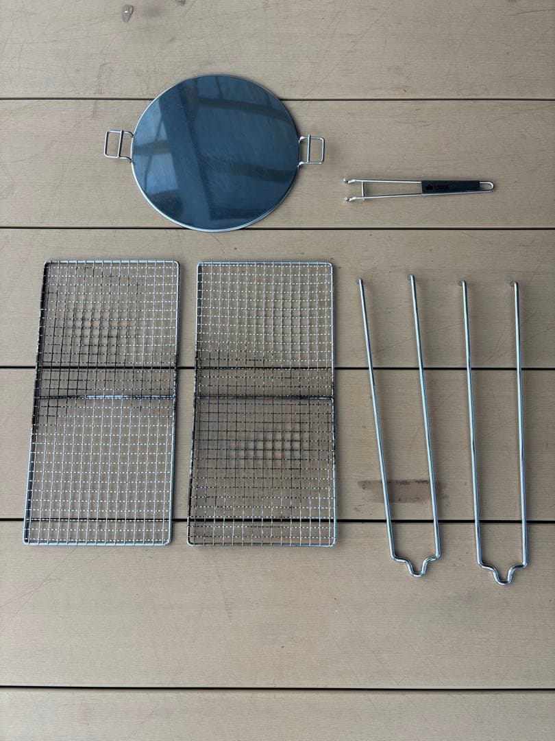 ステンレス バーベキューコンロ 温度計付き