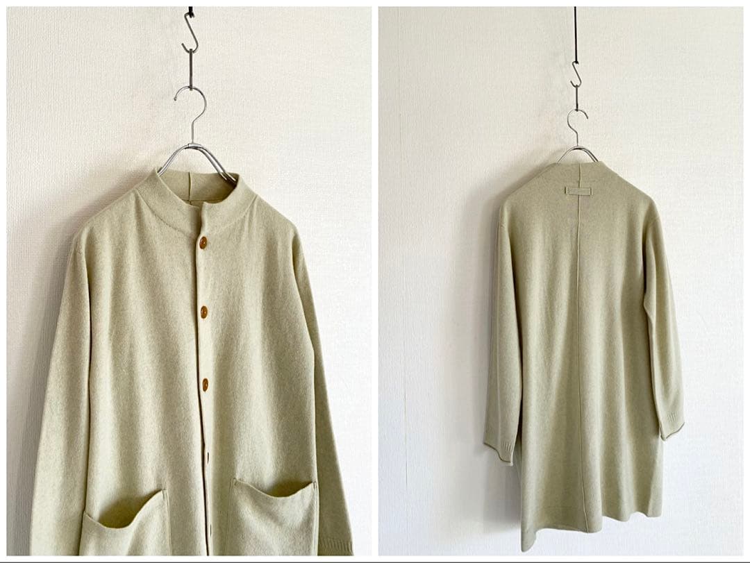 美品 よそおい掲載 2024秋冬 パラスパレス ラムウール ロングカーディガン