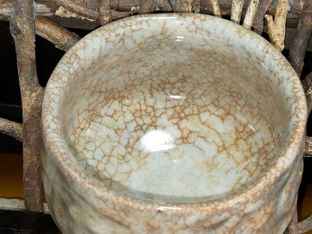 ♥志野♥　茶碗　♥よく使い込まれている　♥美濃焼　骨董　古玩