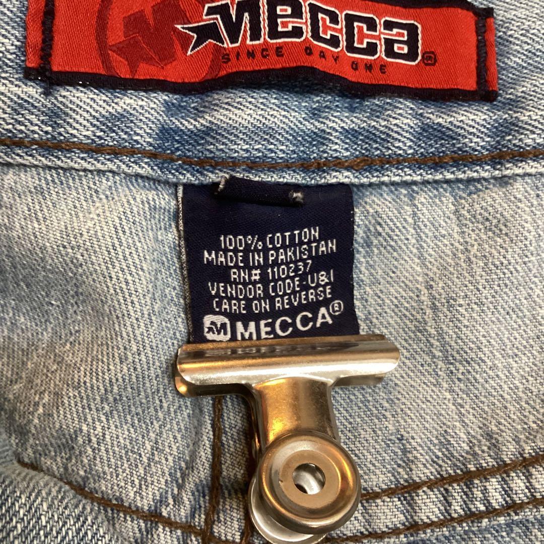 00s 古着 Mecca デニムパンツ ワイド baggy Y2K B系 シティ