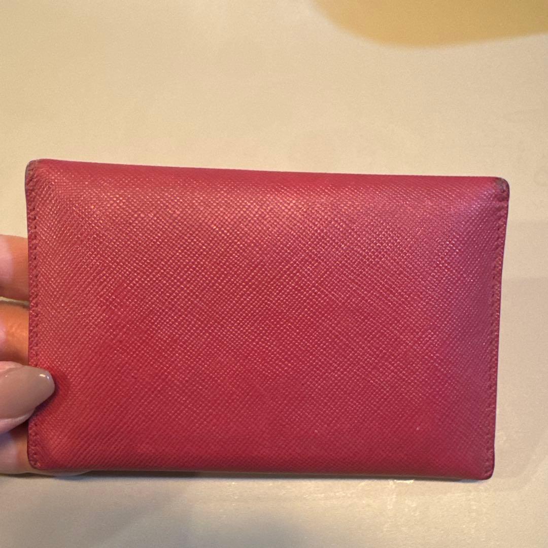 PRADA銀座店購入ピンク名刺カード入れセット