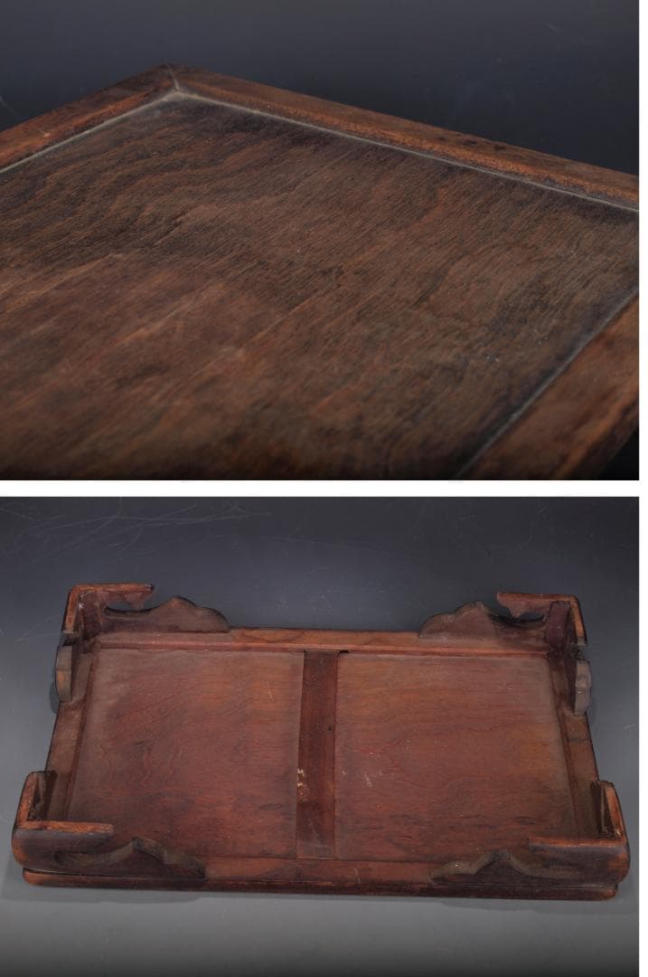 解体屋さん委託　中国清時代お茶の道具　机　激安骨董品 X583A11-4