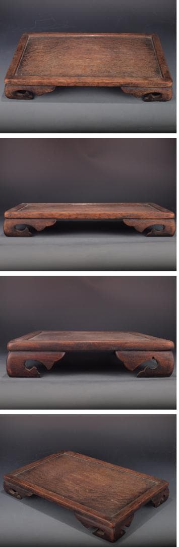 解体屋さん委託　中国清時代お茶の道具　机　激安骨董品 X583A11-4