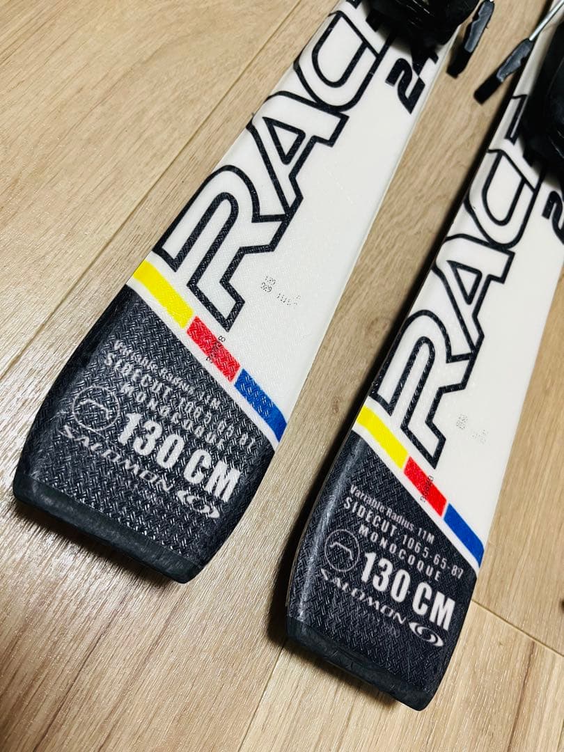 【子供スキーセット】SALOMON 130cm ブーツ ストック他 ケース付属