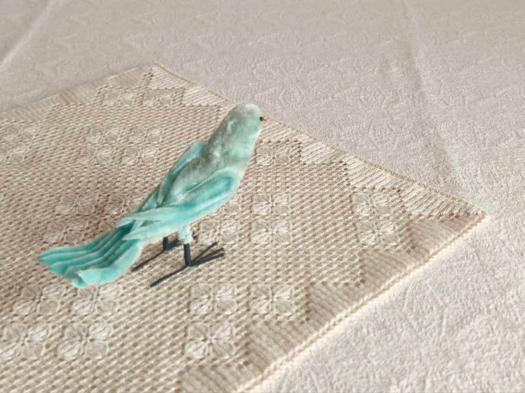 【misen2014さま】vintage ❀ * アイスブルーの 小鳥さん