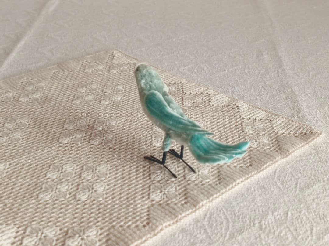 【misen2014さま】vintage ❀ * アイスブルーの 小鳥さん