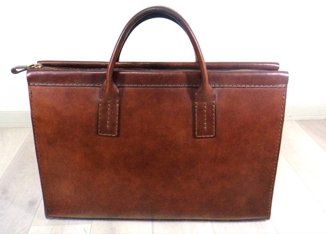 HERZ ヘルツ　２本手　ビジネスバッグ　ブラウン