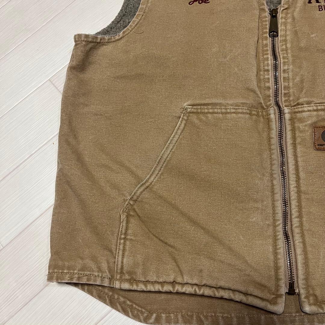 Carhartt ダック地ベスト 裏地ボア Lサイズ