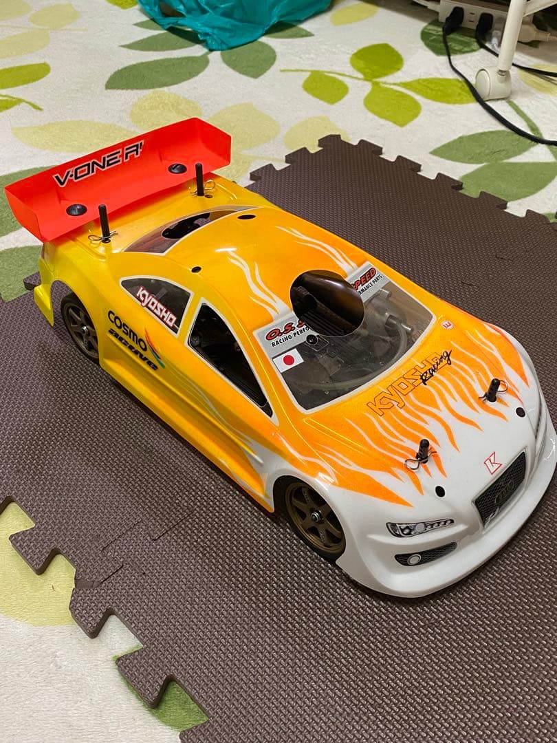 京商GT2ボディ付き カスタムホイール TE37風