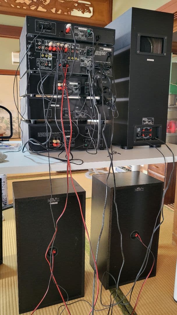 KENWOOD バブルコンポ　オーディオシステム CD・カセットデッキ