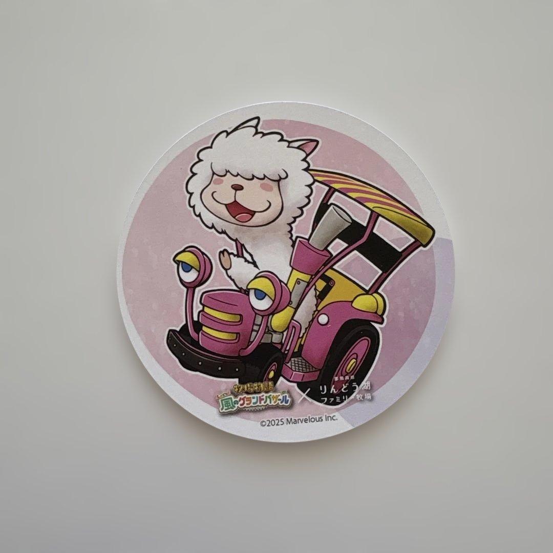 【非売品】牧場物語 りんどう湖コラボ コースター 缶バッジ