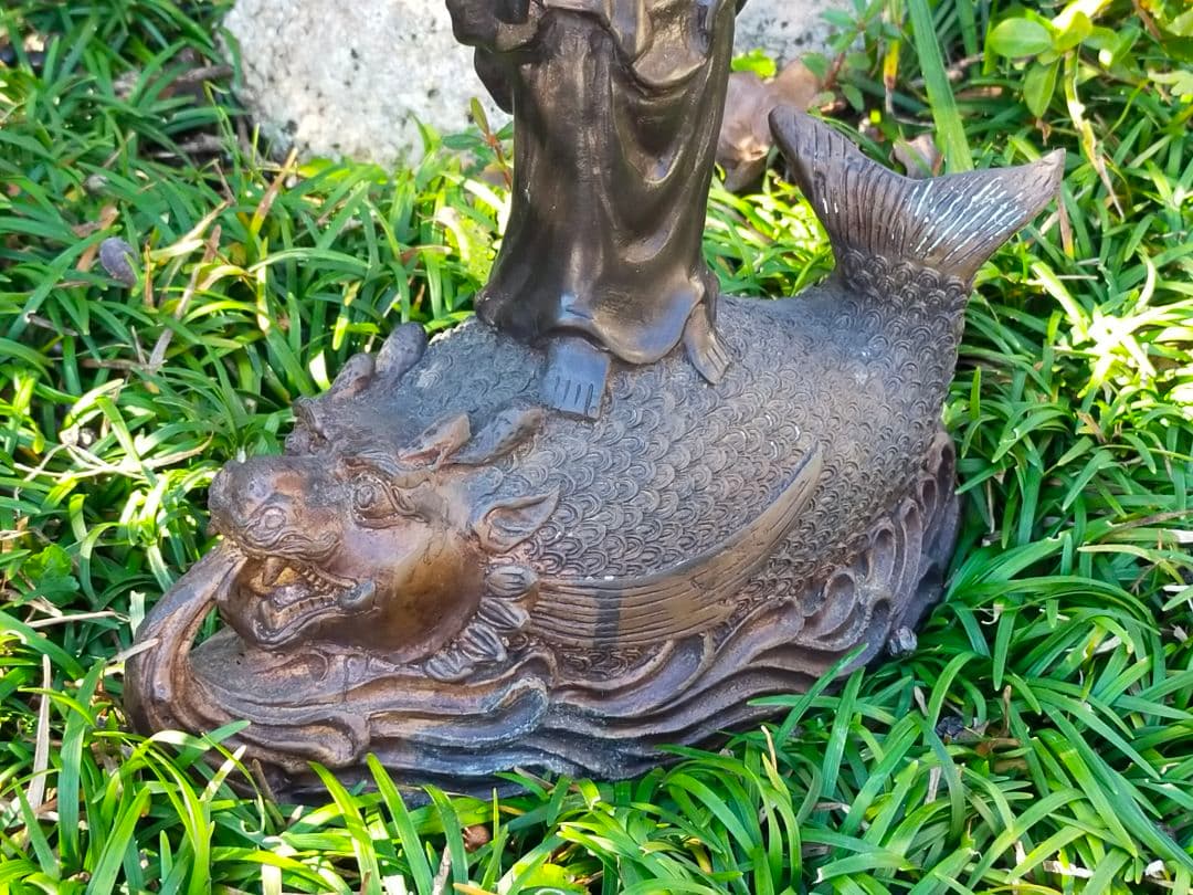 ♥仏像　銅製　観音像　330ｍｍ　観音様　骨董品　観音菩薩