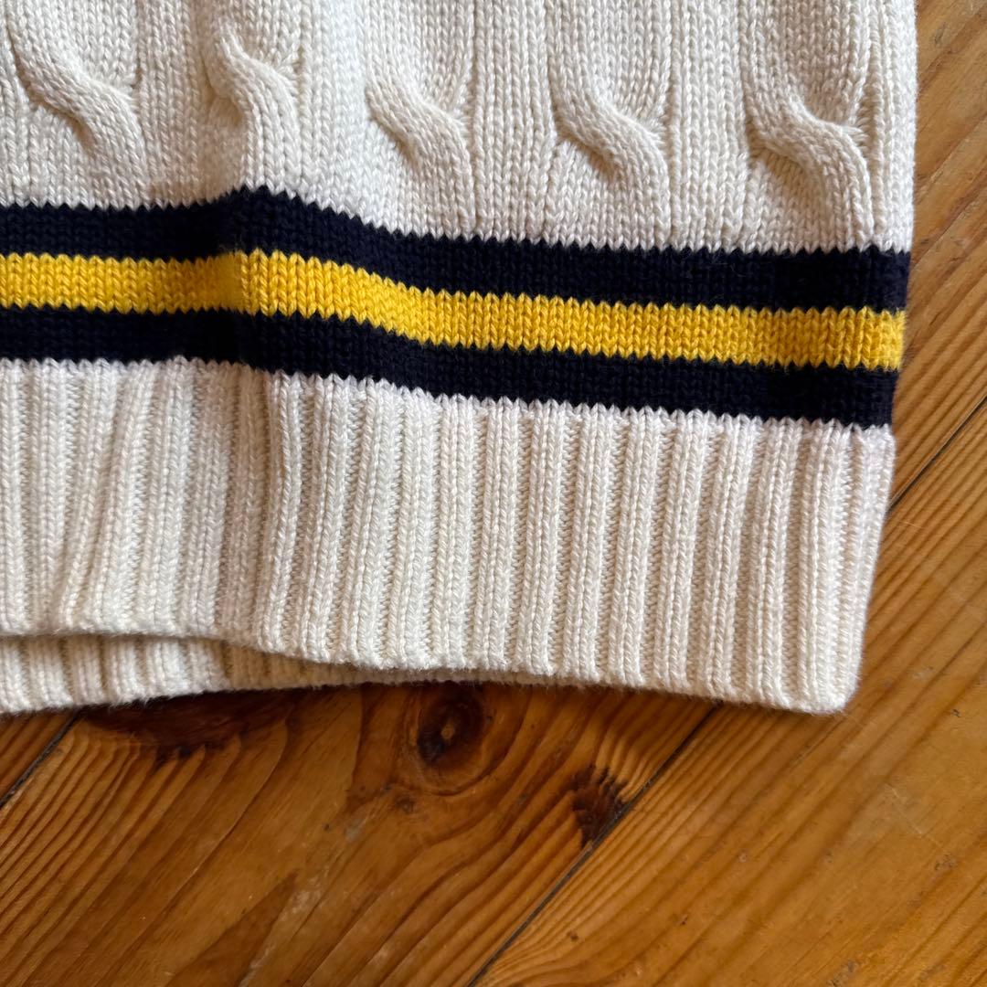 【Polo】ラルフローレン　ベスト　チルデン　クリケット　ケーブル　XLサイズ