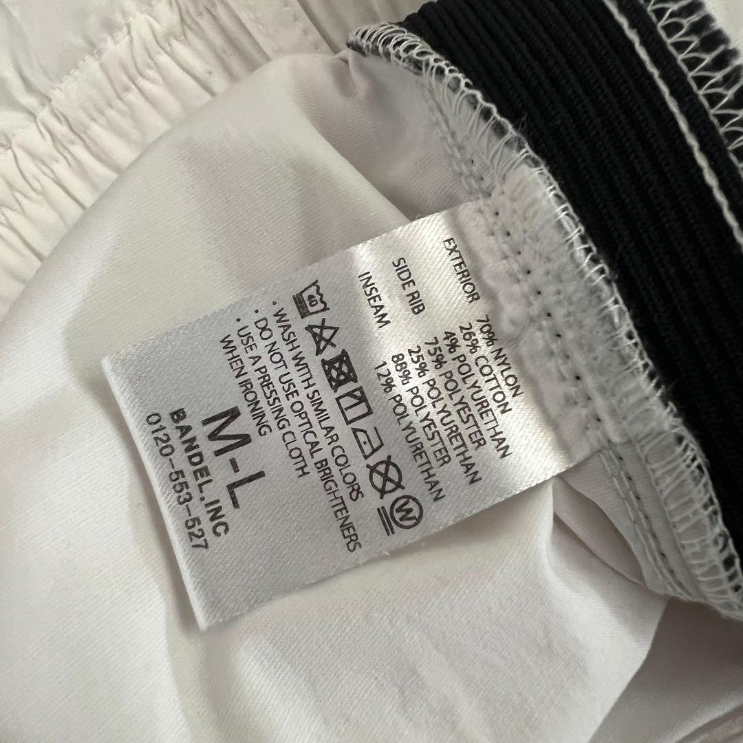 BANDEL GOLF バンデルゴルフ　ハーフパンツ　ズボン　ロゴ　M-L 白黒