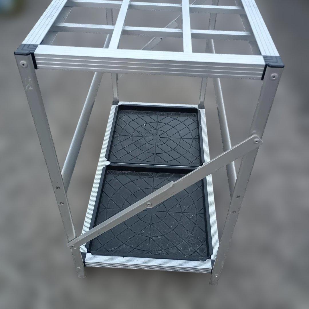 ７０１８）業務用アルミフレーム傘立て　１８本用　事務所　店舗