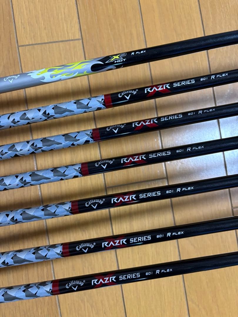 キャロウェイレイザー Xアイアン5-P +A カーボンシャフトRフレックス