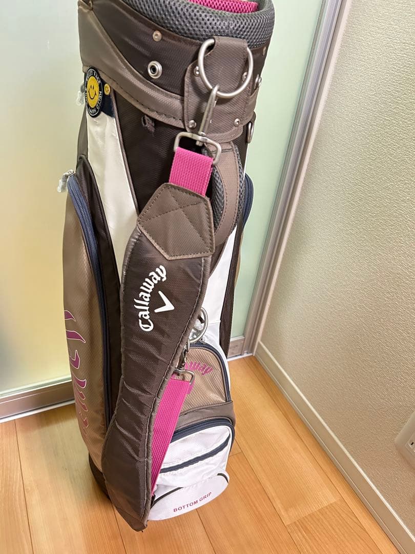 Callaway キャロウェイ ゴルフキャディバッグ レディース ブラウンピンク