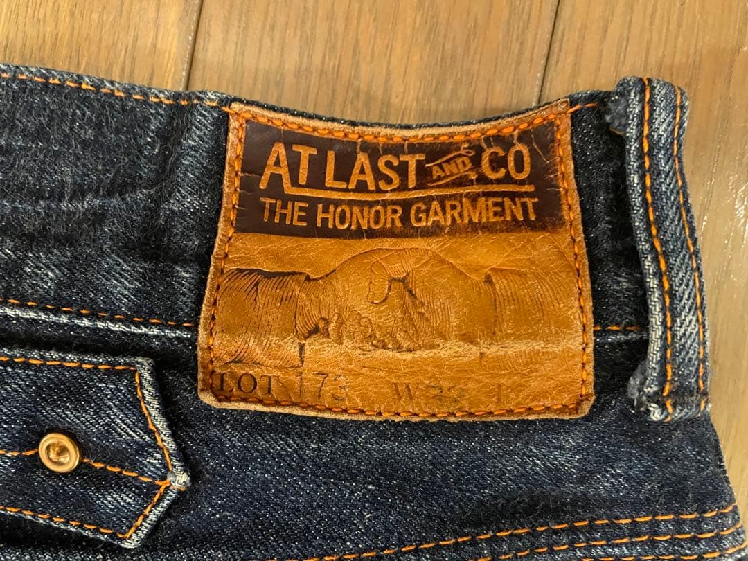 W32 At last&co 173デニムパンツ ペインターカバーオール