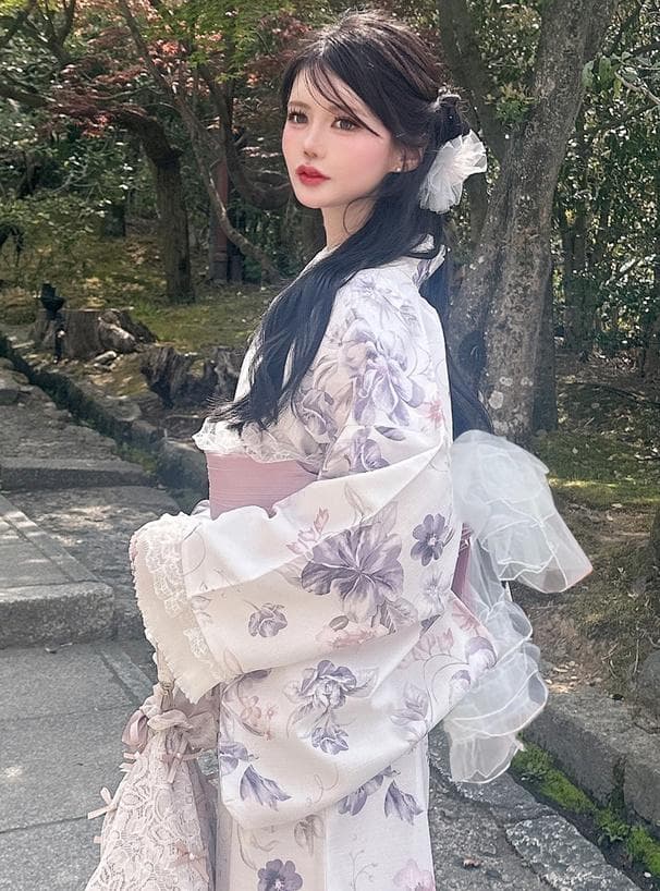 【新品即発送】GRL 3点セット2Way花柄セパレート浴衣[gi1604]