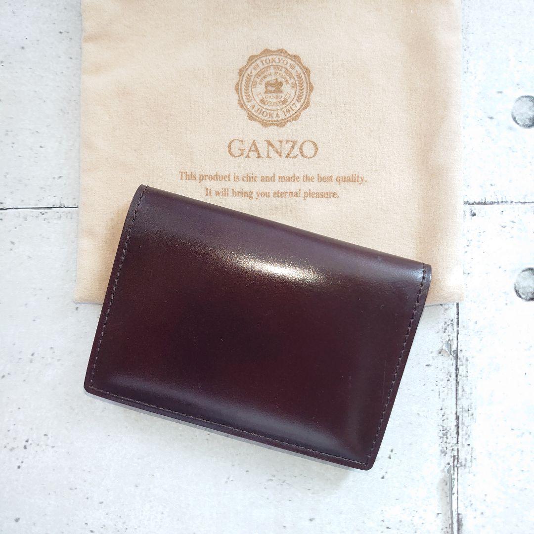 GANZO コードバン レザー 名刺入れ バーガンディ