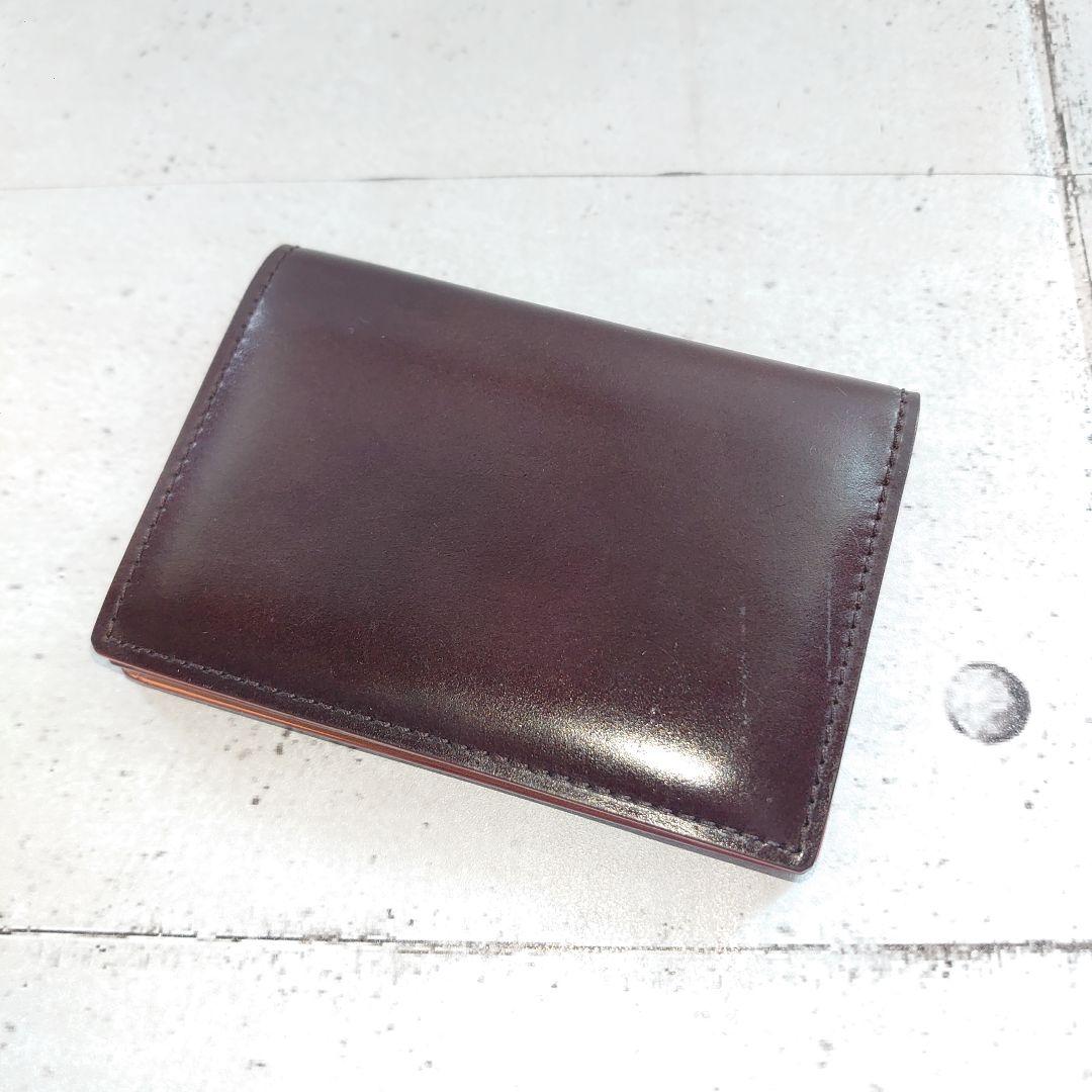 GANZO コードバン レザー 名刺入れ バーガンディ