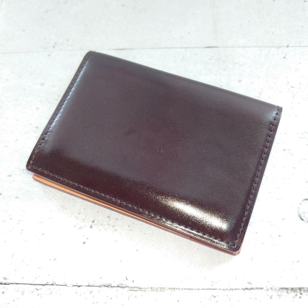 GANZO コードバン レザー 名刺入れ バーガンディ