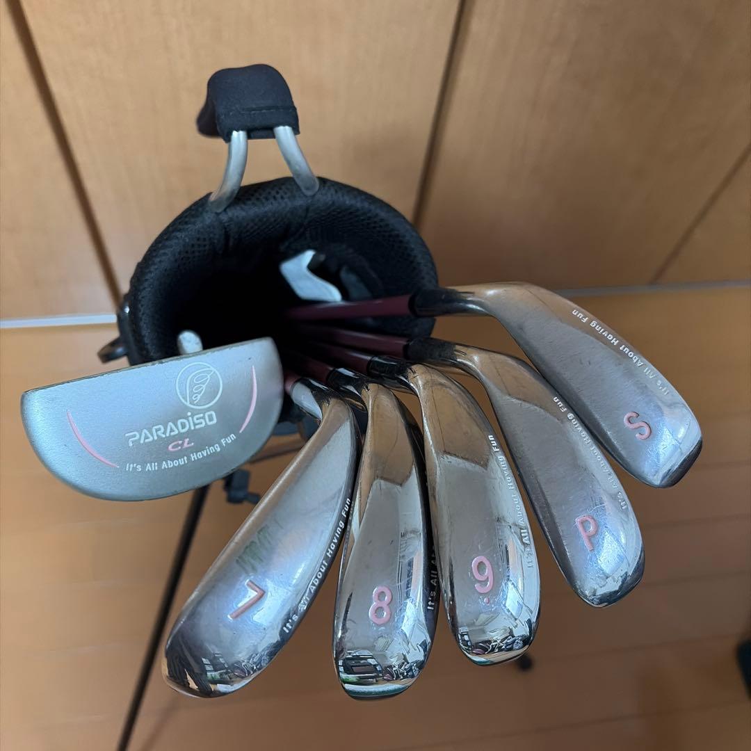 レディースゴルフクラブ初心者セット　ブリヂストン　パラディソ　右利き