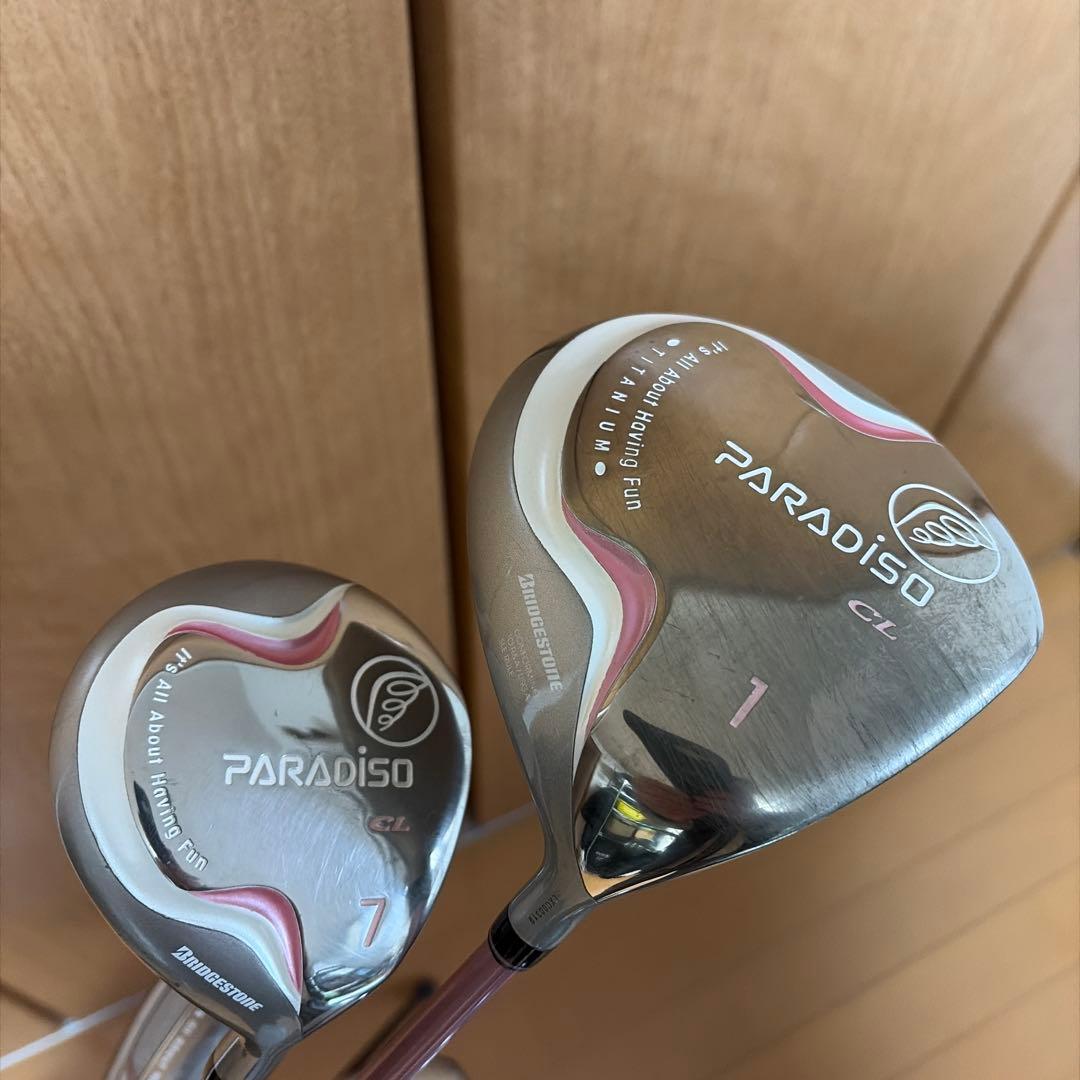 レディースゴルフクラブ初心者セット　ブリヂストン　パラディソ　右利き